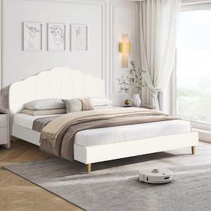 GAIRICH King Bed Frame - White