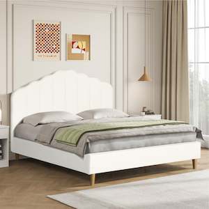 GAIRICH Double Bed Frame - White