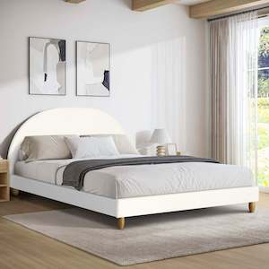 MORUISG Queen Bed Frame - White