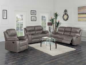 Wilson Manual 3 Piece Recliner Sofa Set - Brown