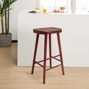 Bar Stools: Jaxon Bar Stool - Deep Oak