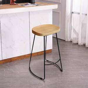 Nolan Beech Wood Bar Stool - Natural