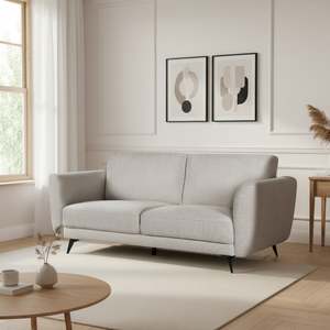 Rivel Chenille 3 Seater Sofa - Beige