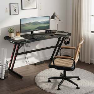 Vortex 120cm Gaming Desk - Carbon Black