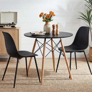 Cena Dining Table Round 80 x 75cm - Black