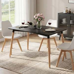 Dining Room: Sana Dining Table Rectangle 120 x 80cm - Black