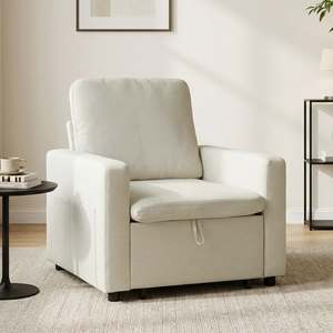 Nest 1 Seater Sofa Bed - Cream