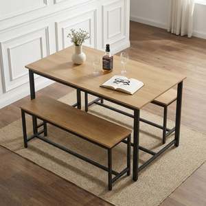 Merren 3 Piece Dining Set - Natural