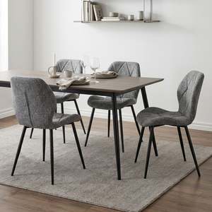 Products: Nori Fabric Dining Chair - Set Of 4 - Grey