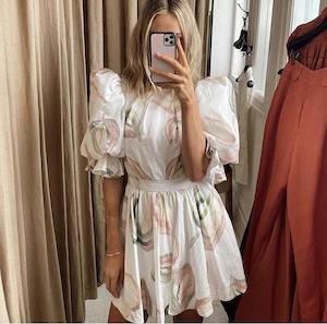 White: AJE - IMPRINT MINI DRESS - 10