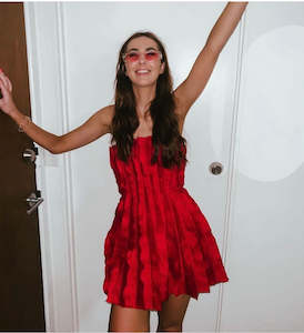 Red: AJE - HYBRID SLEEVELESS MINI - 10