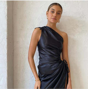 Black: SONYA MODA - NOUR OCEAN MAXI DRESS - 10