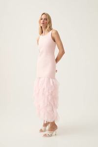 AJE - ELATIONS KNIT MAXI PINK - S