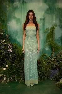 FAIT PAR FOUTCH - ELIZABETH DRESS - MALACHITE