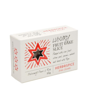 Luxury Fruit Cake Slice