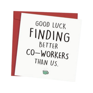 Goodbye to team mate