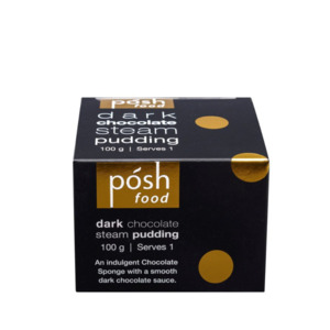 Posh Foods Dark Chocolate Steamed Pudding