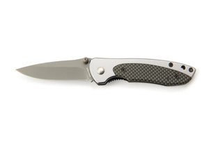 Whitby Aluminium & Carbon Fibre Effect Lock Knife (2.5") - in-store only