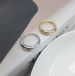 925 Sterling Silver Gold-Plated/Silver (Your Choice) Ring - SS719/A
