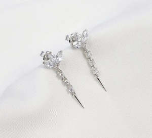 925 Sterling Silver Gold-Plated/Silver (Your Choice) Jewelled Stud Earrings with&hellip;