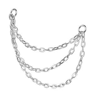 Titanium High Polish Chain for Hinged Segment Ring - CHAIN03