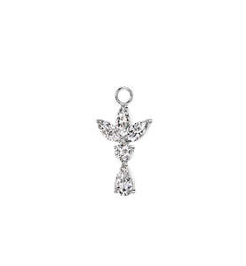 SS316L Jewelled Dangle Charm for Hinged Ring - CHARM30