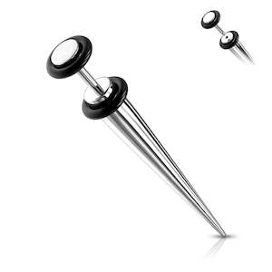 Expanders: SS316L Fake Taper with O-ring 18 Gauge - E634