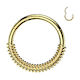 Gold Spring Coil Hinged Ring - E439A