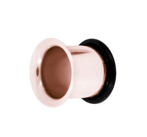 Plugs Tunnels: Rose Gold Flared Flesh Tube 4mm - 14mm - RGBFE
