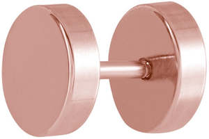 Plugs Tunnels: Rose Gold Fake Plug - RGBRMU02