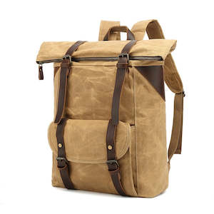 Canvas Backpack: Rue Waxed Canvas Backpack
