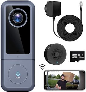 WiFi Video Doorbell, 2K Ultra HD