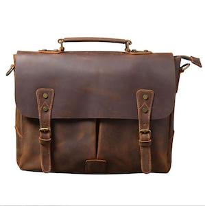Leather Messenger Bags: Mardin Genuine Leather Messenger Bag