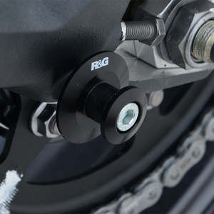 Aprilia 1100 Tuono V4 2024: M6 Black Elevation Series Paddock Stand Bobbins R&G (ITBO001BK)