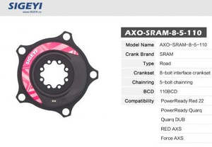 Power Meter: Sigeyi AXO Power Meter for SRAM AXS Powerready RED Force