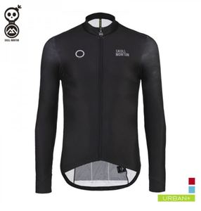 Monton Cycling Kit: Monton Thermal Long Sleeve Jersey - Co Branded SKULL (Various Colours)
