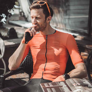 Skull Monton Cycling Jersey THURSDAY Orange