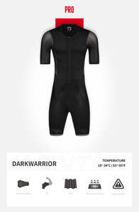 Monton Mens Skinsuit Short Sleeve Pro Darkwarrior