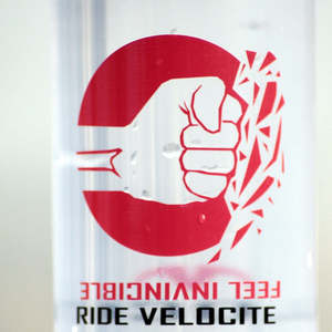 Velocite water bottle - Fist logo