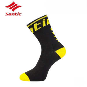 Santic Yellow/Black Performance Cycling Socks