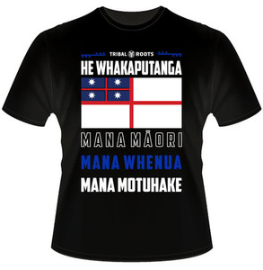 He Whakaputanga Tee Tribal Roots Aotearoa