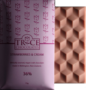 Products: Strawberries and Cream Trice Chocolates
