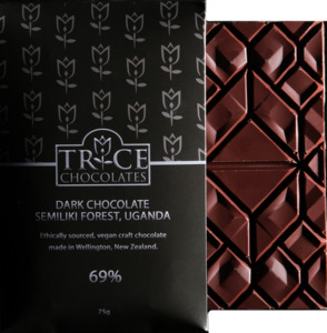 Products: Semuliki Forest Dark Chocolate Trice Chocolates
