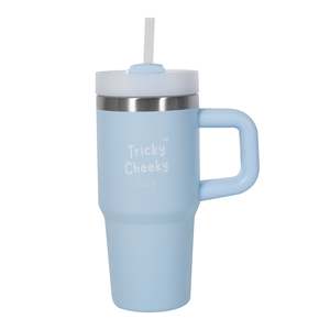 Stainless Steel Tumbler: On the Move Junior | 14oz Stainless Steel Tumbler with Handle & Straw