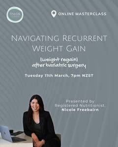 Navigating Recurrent Weight Gain (Weight Regain) After Bariatric Surgery Webinar (RECORDING)