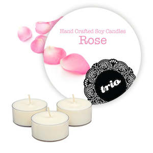 Tealight: Rose Tealights 3 Pack