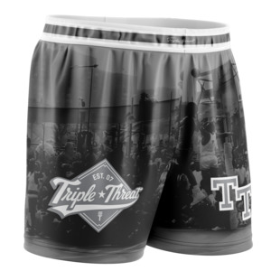 Rucker Black & Grey Basketball Shorts