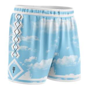 Shorts: Sky Basketball Shorts - Baby Blue
