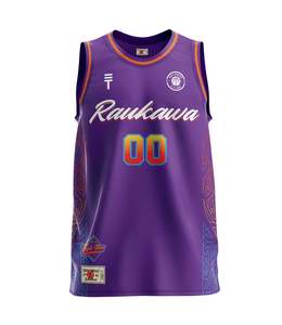Kids Singlets: Kids Raukawa Singlet - Purple