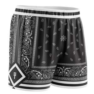 Kids Paisley Shorts - Black